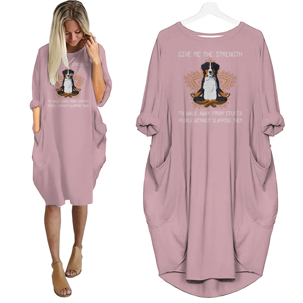 Miniature American Shepherds Print Pocket Dress Funny Saying For Dog Lovers