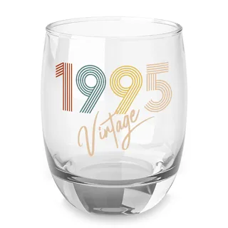 Vintage 1995 Birthday Whiskey Glass