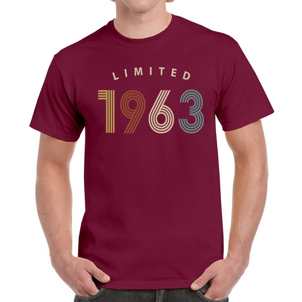 Limited Unique 1963 Birthday T-Shirt For Men Women Limited Unique 1963 Birthday T-Shirt For Men Women