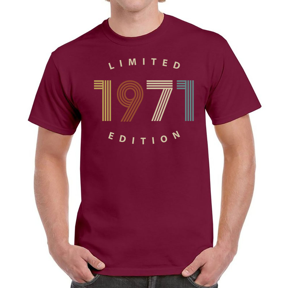 Limited Edition 1971 Birthday T-Shirt For Men Women Limited Edition 1971 Birthday T-Shirt For Men Women