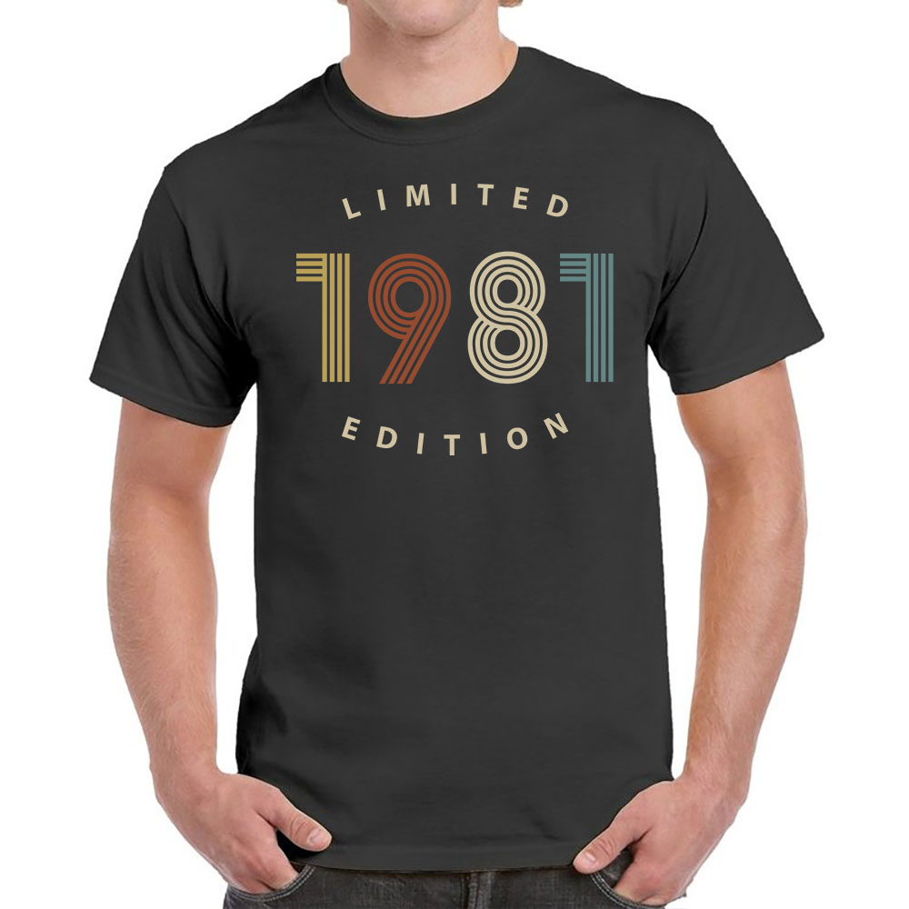 Limited Edition 1981 Birthday T-Shirt For Men Women Limited Edition 1981 Birthday T-Shirt For Men Women