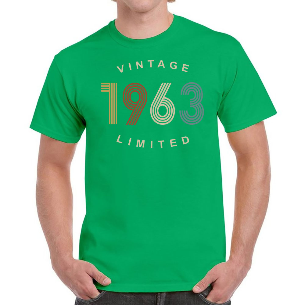 Vintage Limited 1963 Birthday T-Shirt For Men Women