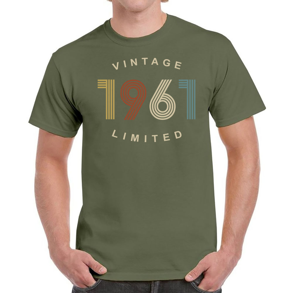 Vintage Limited 1961 Birthday T-Shirt For Men Women