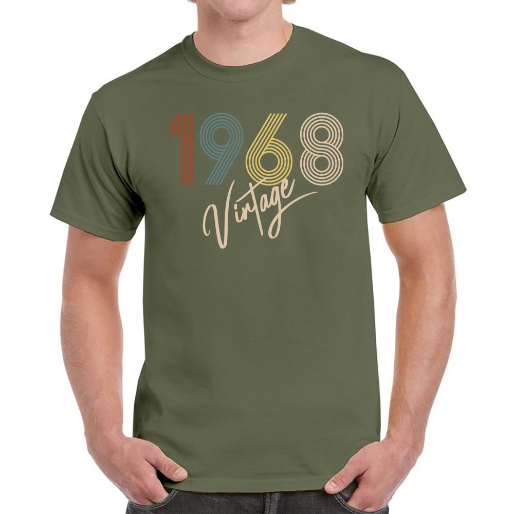 Limited Vintage 1968 Birthday T-Shirt For Men Women