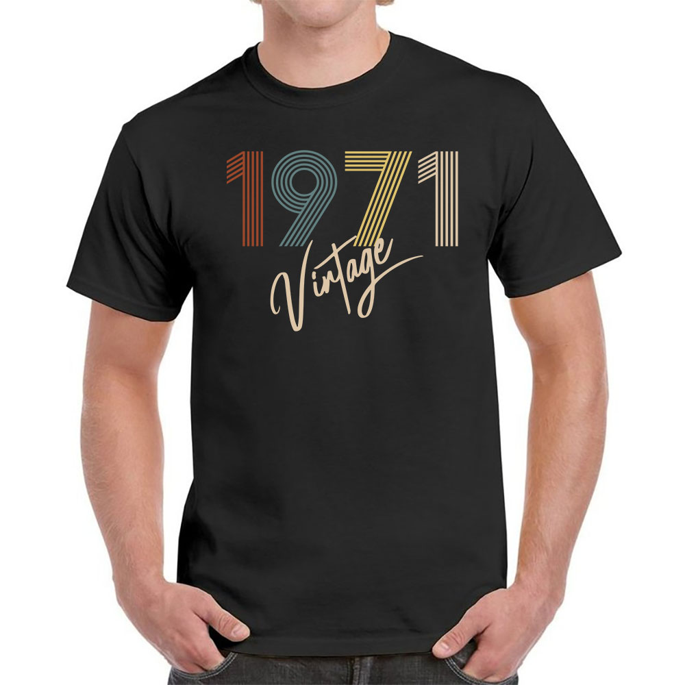Limited Vintage 1971 Birthday T-Shirt For Men Women