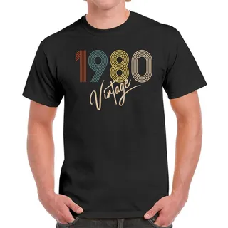 Limited Vintage 1980 Birthday T-Shirt For Men Women