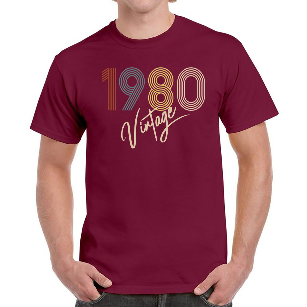 Limited Vintage 1980 Birthday T-Shirt For Men Women