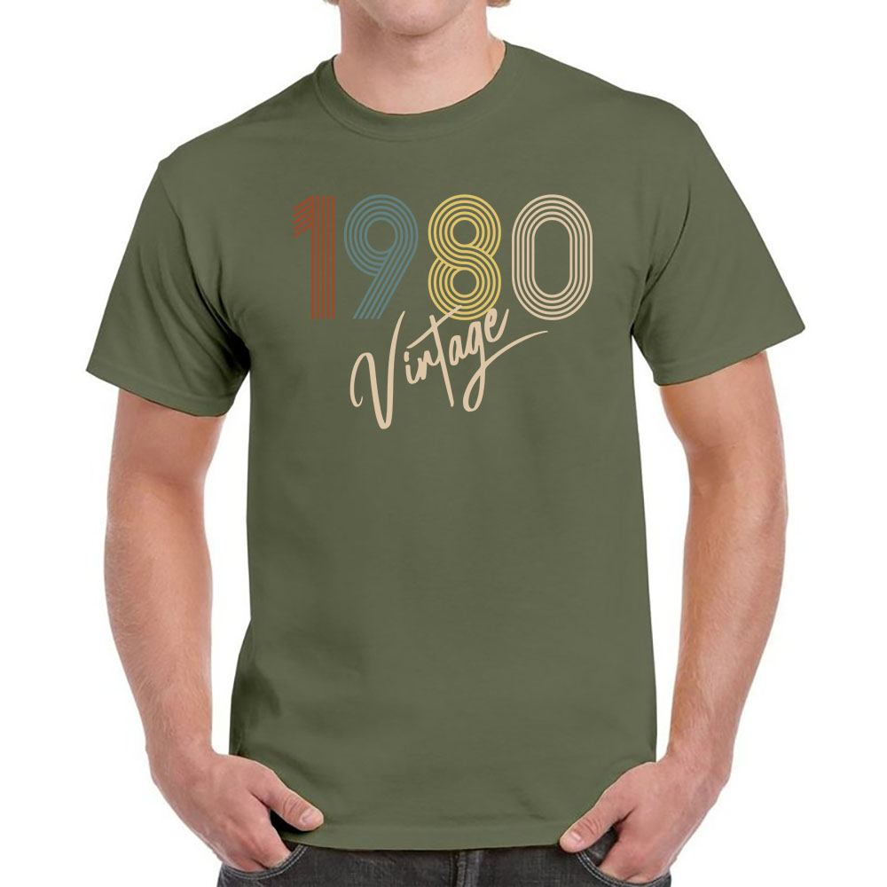 Limited Vintage 1980 Birthday T-Shirt For Men Women