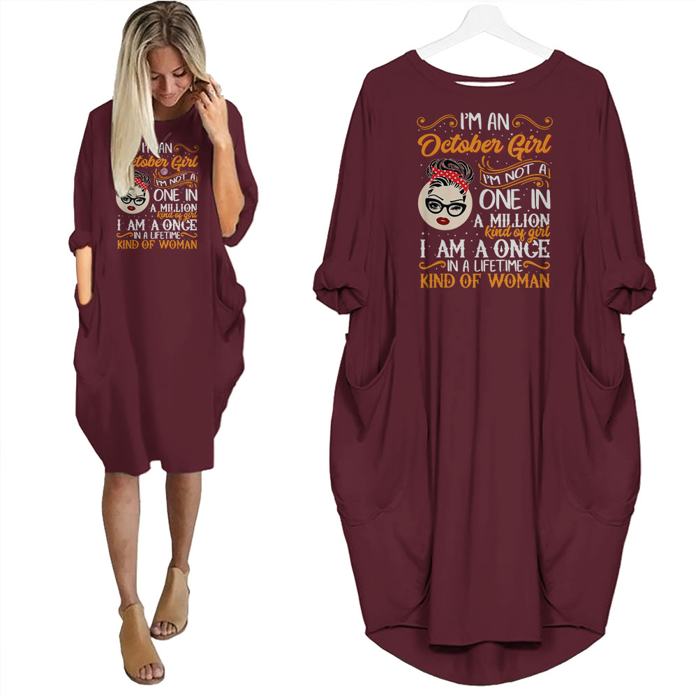 I'm October Girl Birthday Pocket Dress