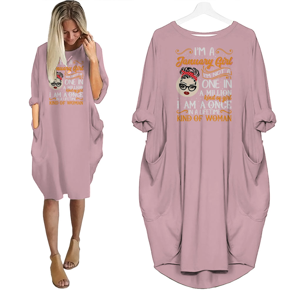 I'm January Girl Birthday Pocket Dress I'm January Girl Birthday Pocket Dress