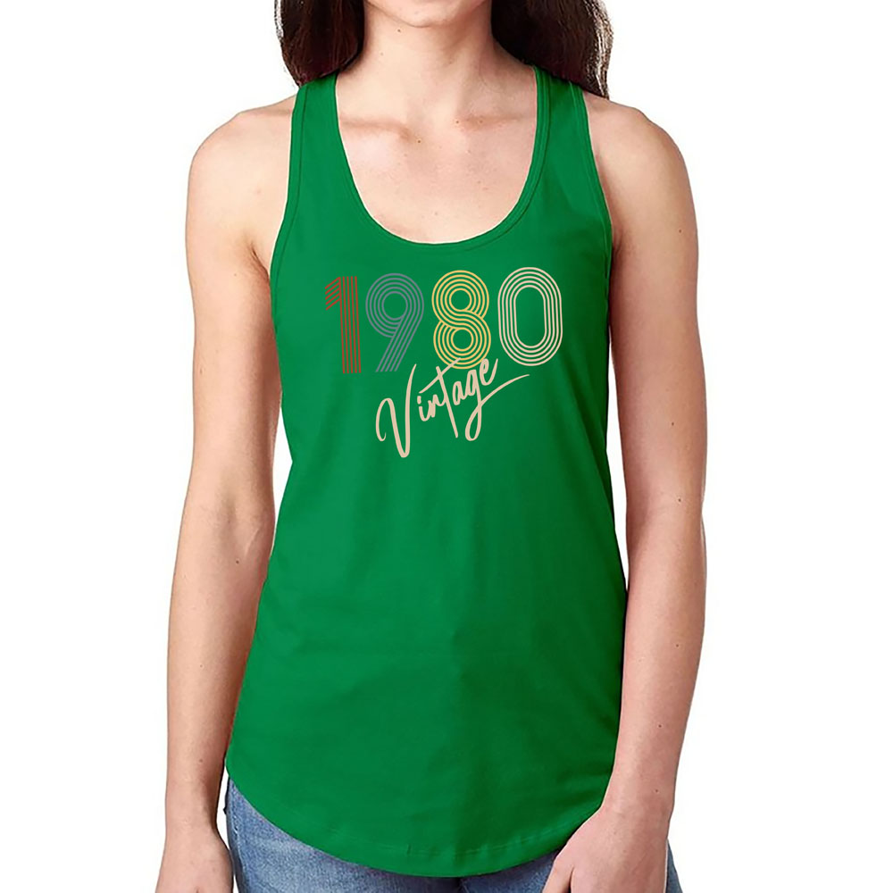 Limited Vintage 1980 Women's Racerback Tank