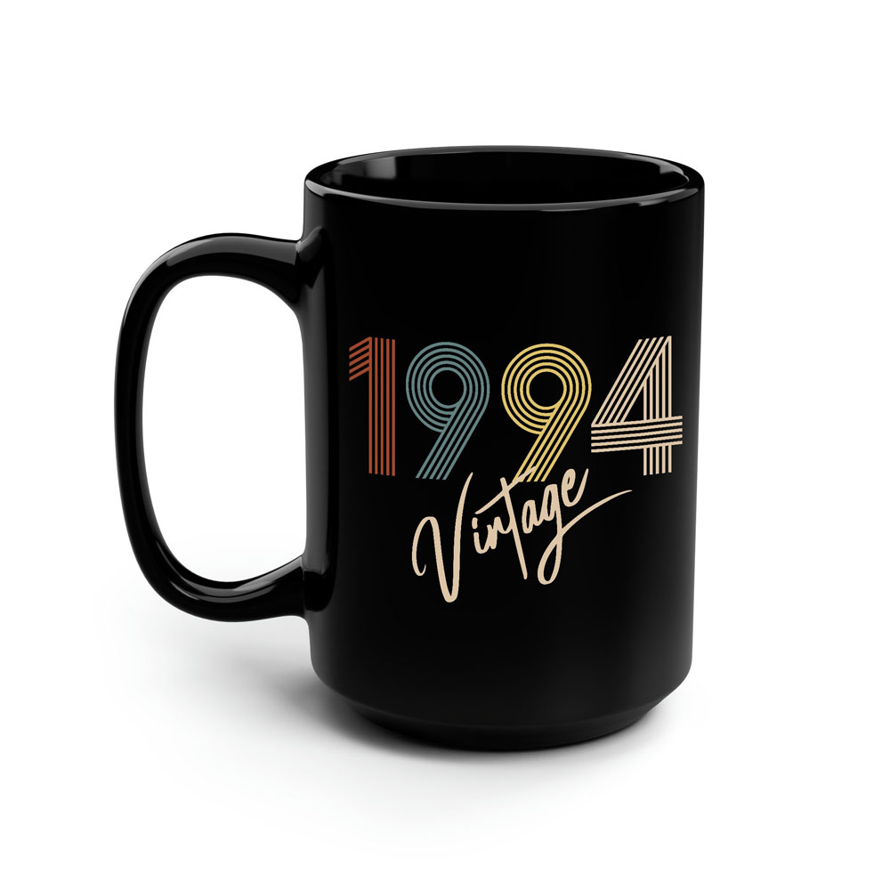 Limited Vintage 1994 Birthday Black Coffee Mug Limited Vintage 1994 Birthday Black Coffee Mug