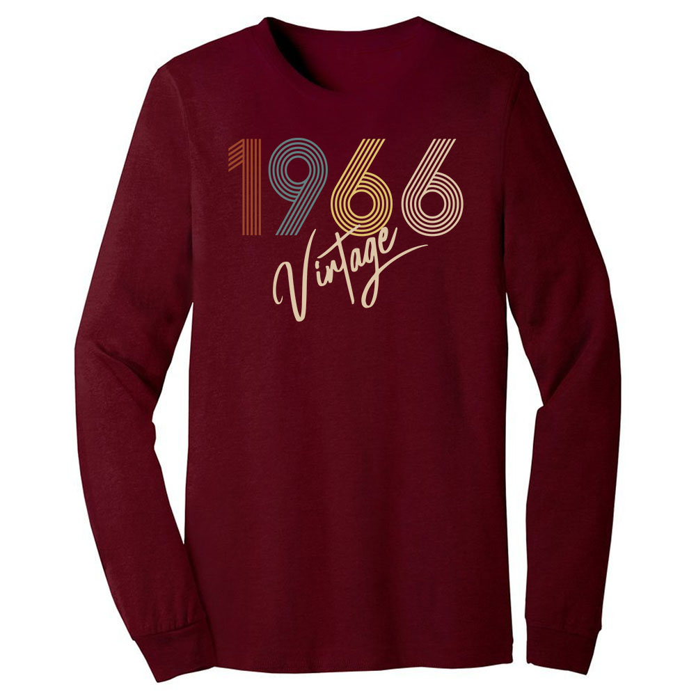 Limited Vintage 1966 Birthday Long Sleeve T-Shirt Limited Vintage 1966 Birthday Long Sleeve T-Shirt