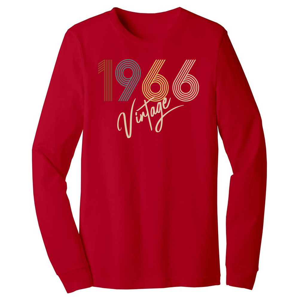 Limited Vintage 1966 Birthday Long Sleeve T-Shirt Limited Vintage 1966 Birthday Long Sleeve T-Shirt