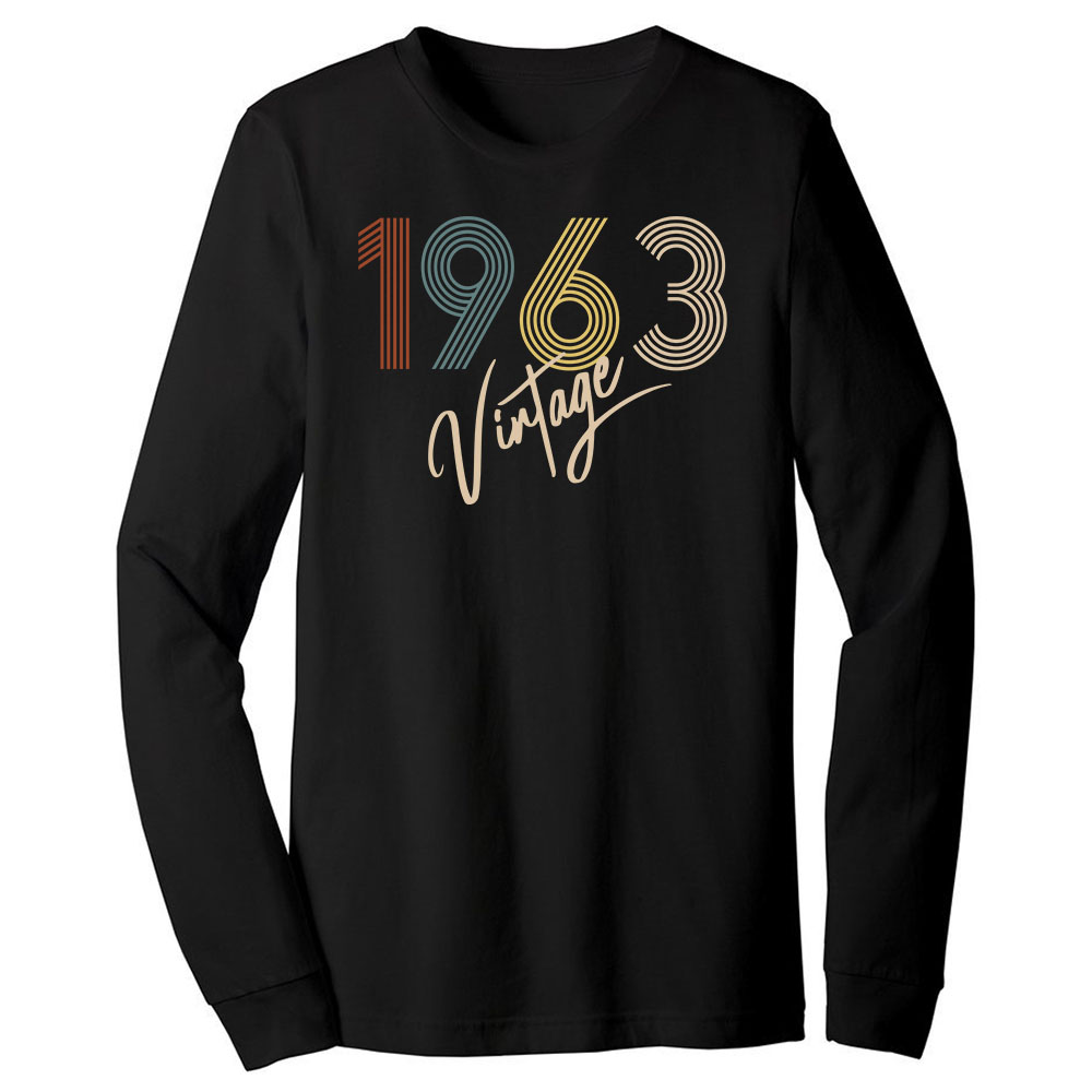 Limited Vintage 1963 Birthday Long Sleeve T-Shirt