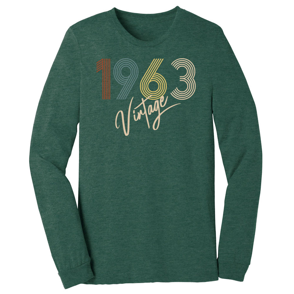 Limited Vintage 1963 Birthday Long Sleeve T-Shirt
