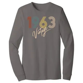 Limited Vintage 1963 Birthday Long Sleeve T-Shirt – alternate