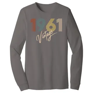 Limited Vintage 1961 Birthday Long Sleeve T-Shirt – alternate