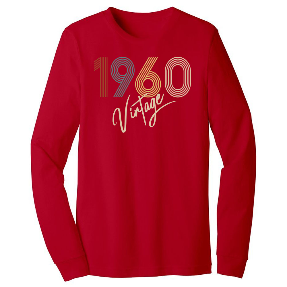 Limited Vintage 1960 Birthday Long Sleeve T-Shirt