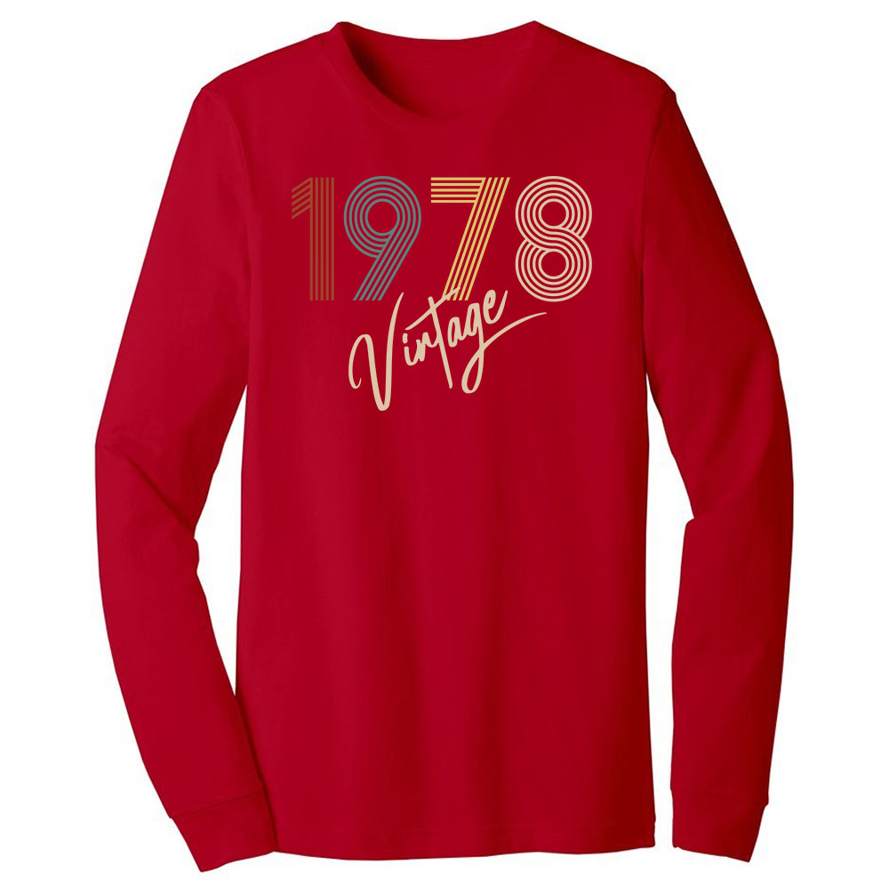 Limited Vintage 1978 Birthday Long Sleeve T-Shirt Limited Vintage 1978 Birthday Long Sleeve T-Shirt