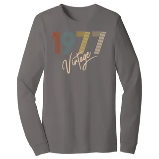 Limited Vintage 1977 Birthday Long Sleeve T-Shirt – alternate