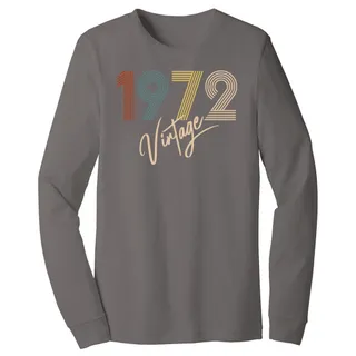 Limited Vintage 1972 Birthday Long Sleeve T-Shirt – alternate
