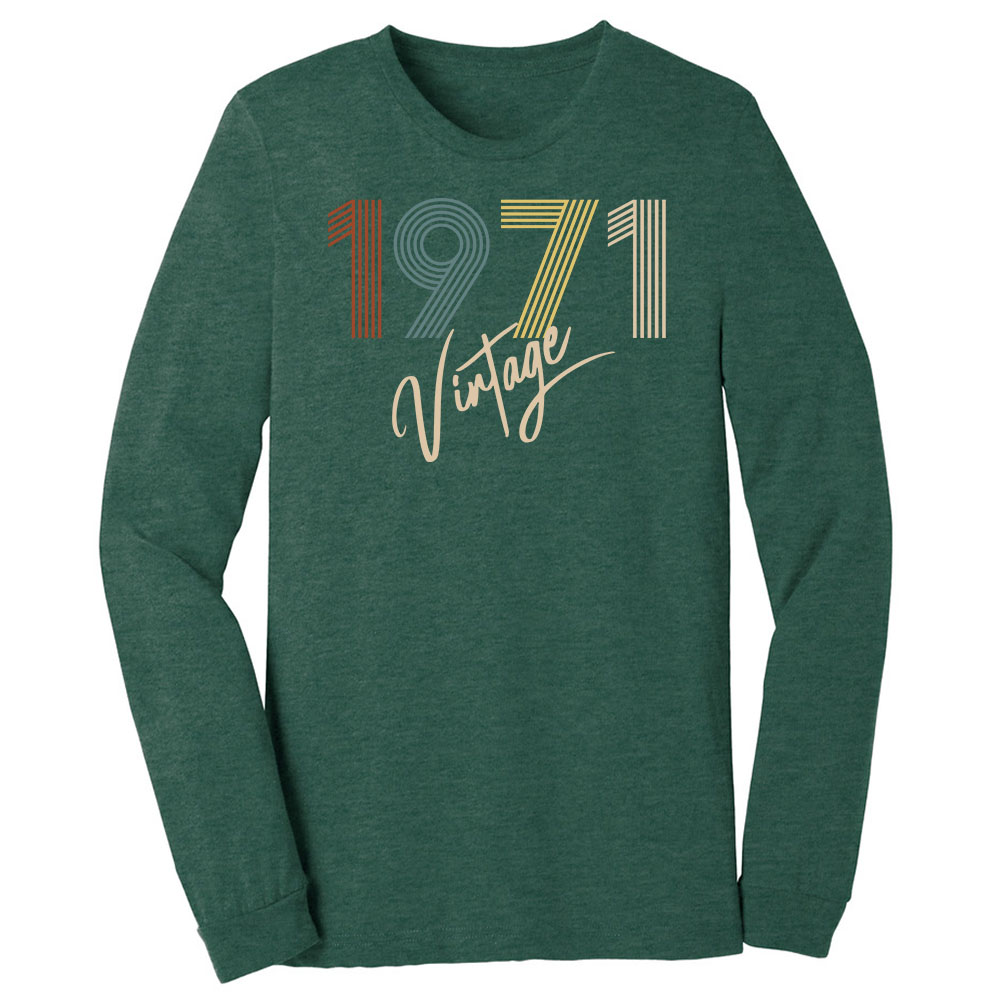 Limited Vintage 1971 Birthday Long Sleeve T-Shirt Limited Vintage 1971 Birthday Long Sleeve T-Shirt