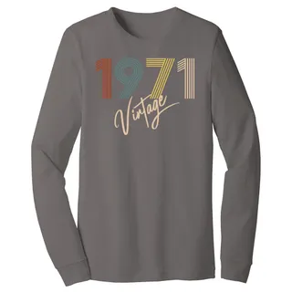 Limited Vintage 1971 Birthday Long Sleeve T-Shirt – alternate