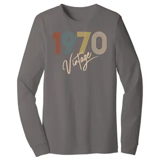 Limited Vintage 1970 Birthday Long Sleeve T-Shirt – alternate