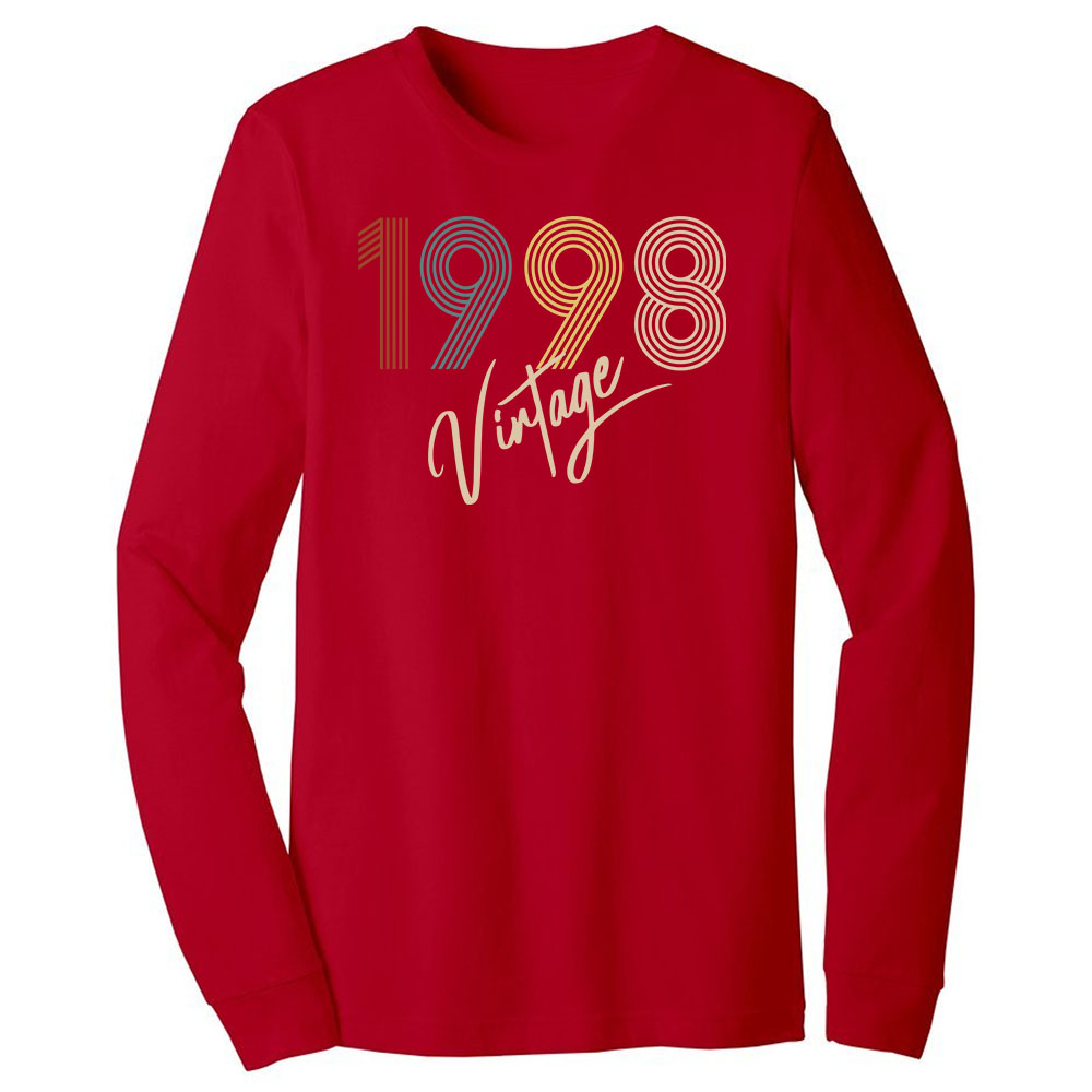 Limited Vintage 1998 Birthday Long Sleeve T-Shirt Limited Vintage 1998 Birthday Long Sleeve T-Shirt