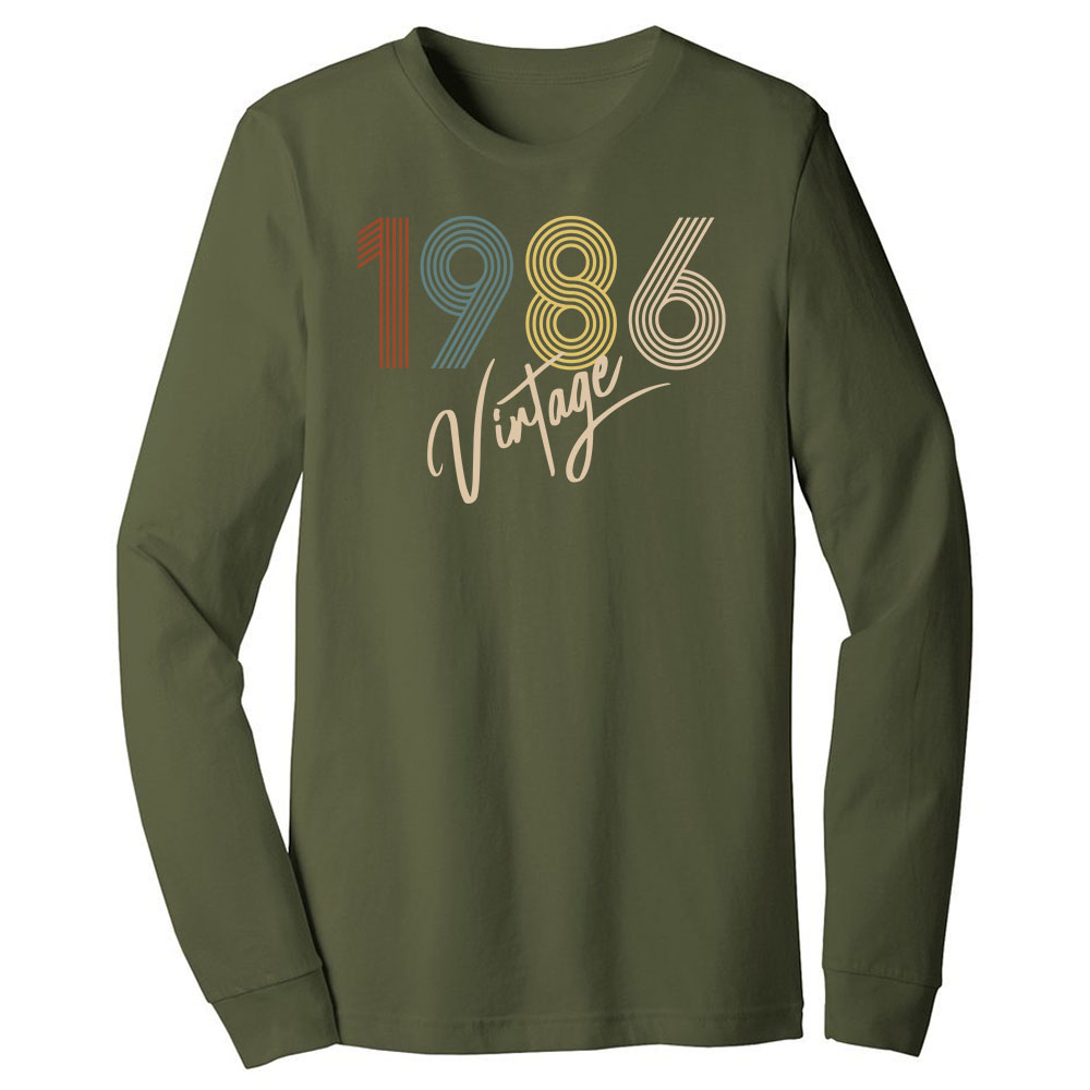 Limited Vintage 1986 Birthday Long Sleeve T-Shirt Limited Vintage 1986 Birthday Long Sleeve T-Shirt