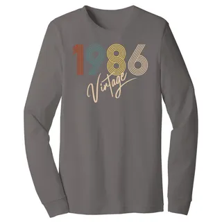 Limited Vintage 1986 Birthday Long Sleeve T-Shirt – alternate