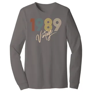 Limited Vintage 1989 Birthday Long Sleeve T-Shirt – alternate