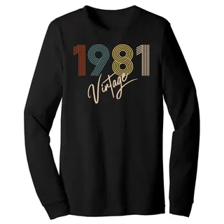 Limited Vintage 1981 Birthday Long Sleeve T-Shirt