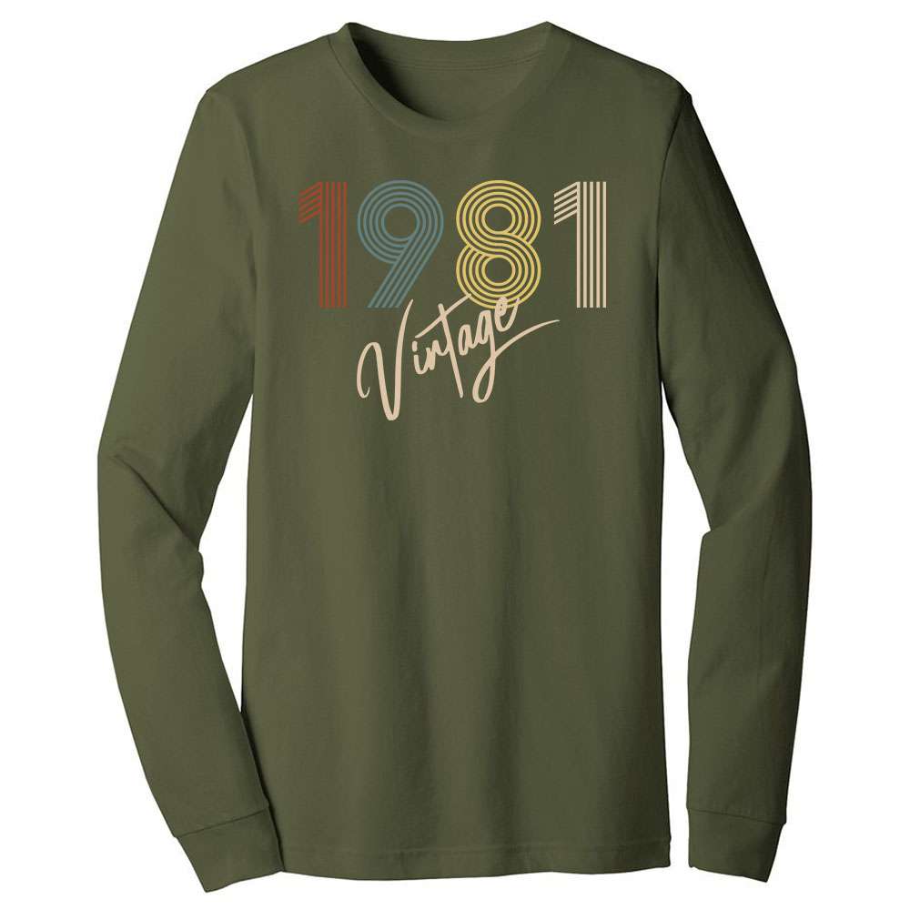 Limited Vintage 1981 Birthday Long Sleeve T-Shirt