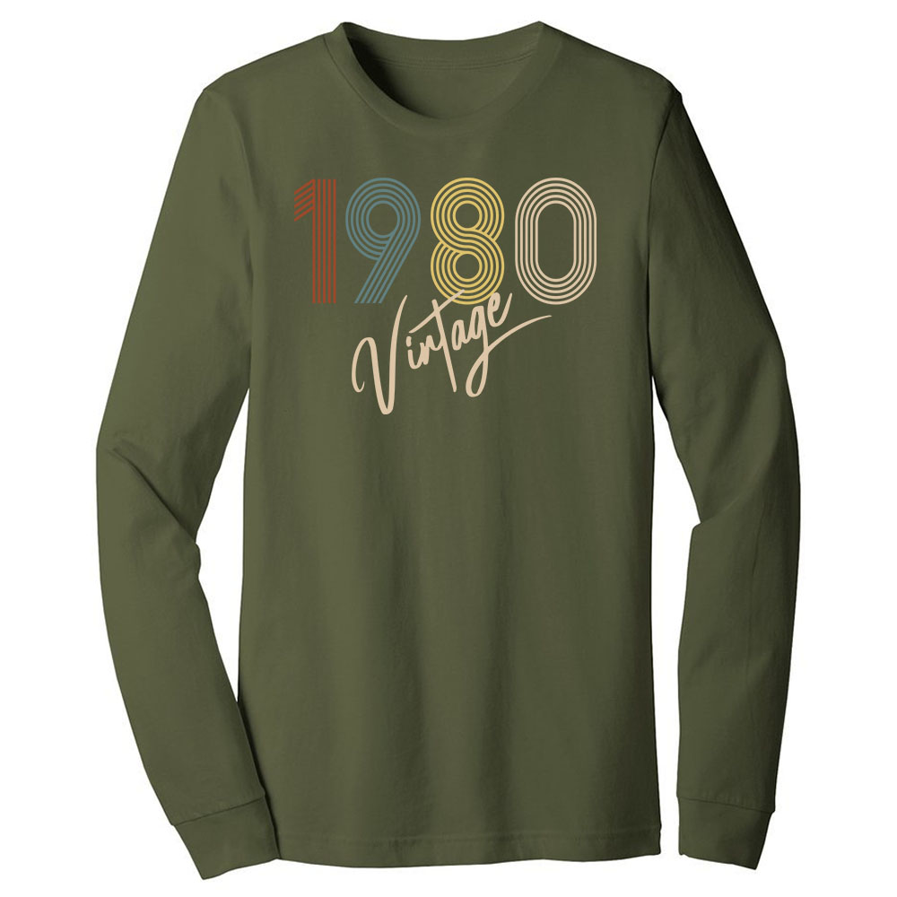 Limited Vintage 1980 Birthday Long Sleeve T-Shirt