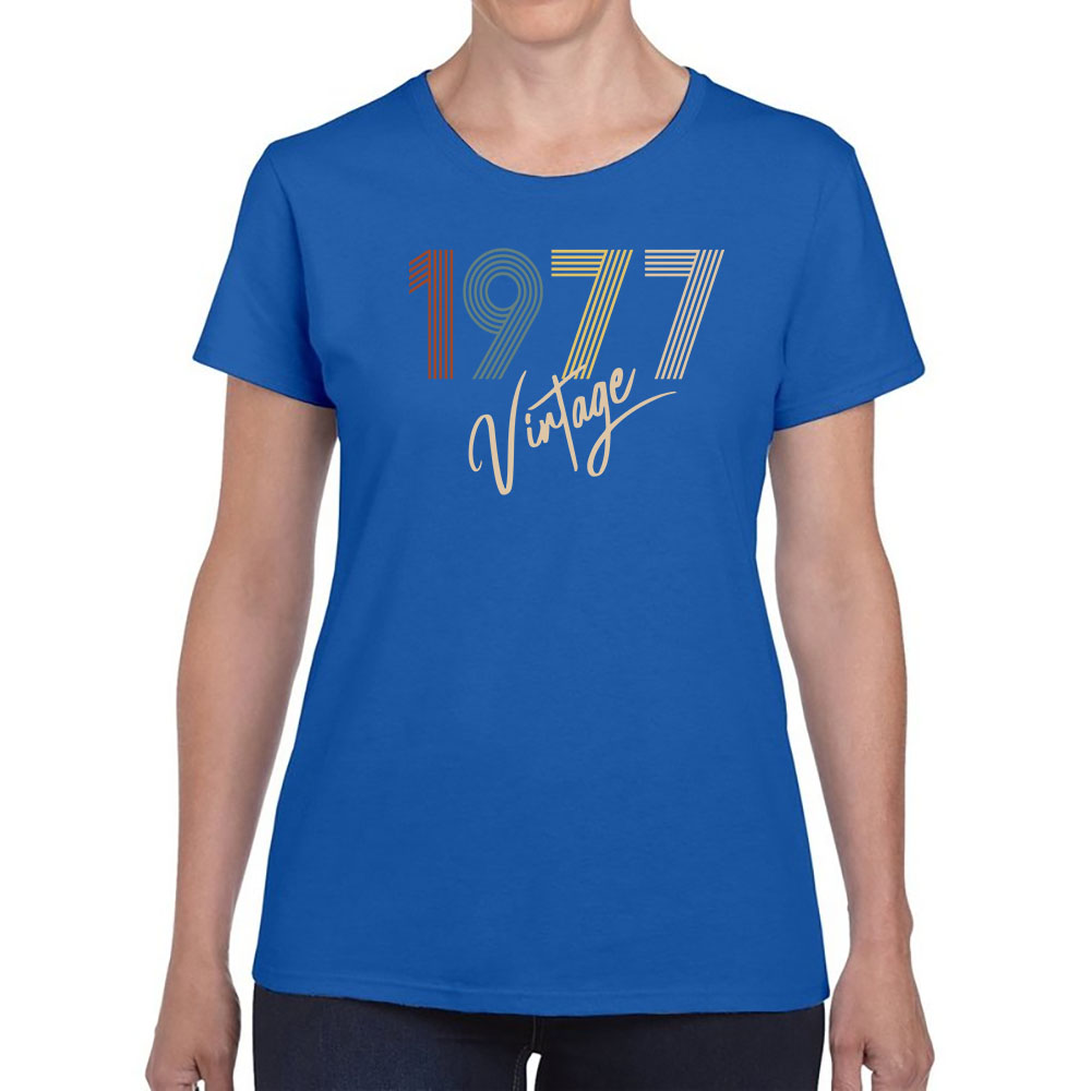 Limited Vintage 1977 Women's Birthday T-Shirt