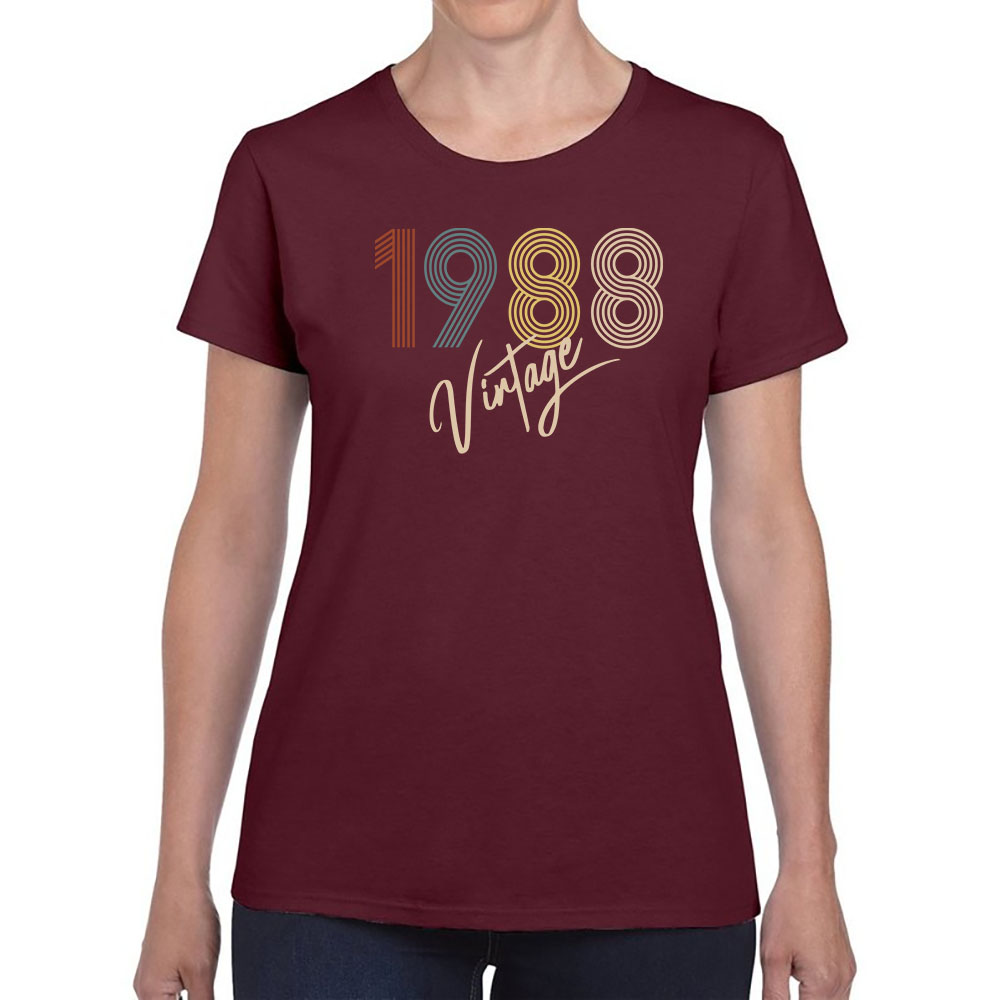 Limited Vintage 1988 Women's Birthday T-Shirt