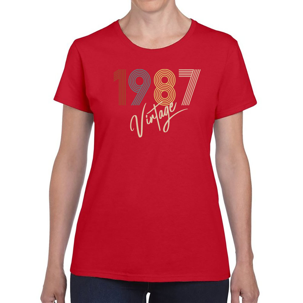 Limited Vintage 1987 Women's Birthday T-Shirt