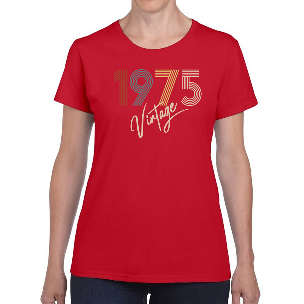 Limited Vintage 1975 Women's Birthday T-Shirt Limited Vintage 1975 Women's Birthday T-Shirt