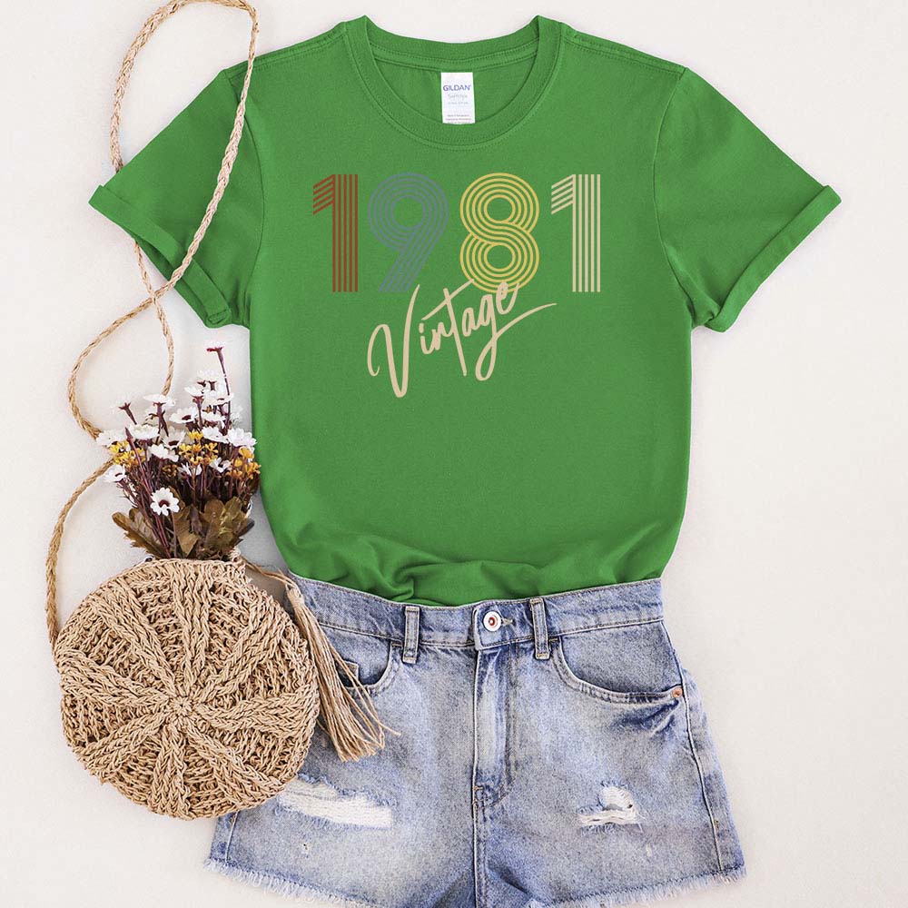 Limited Vintage 1981 Unique Birthday T-Shirt Limited Vintage 1981 Unique Birthday T-Shirt