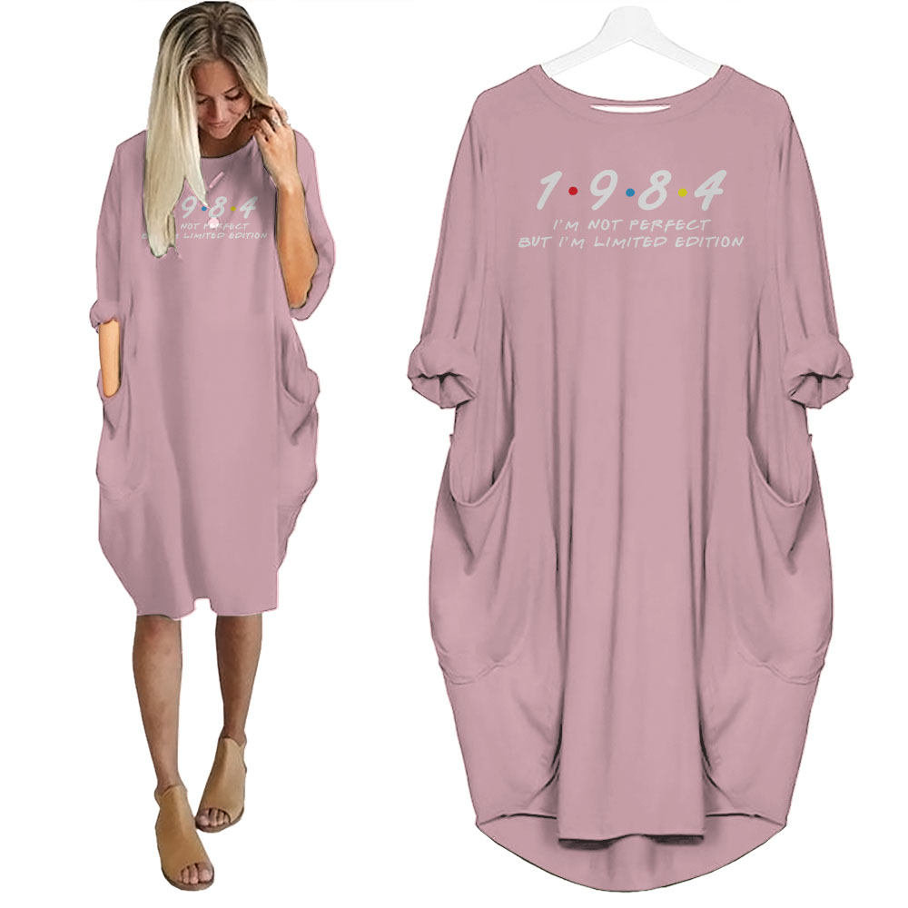 Not Perfect But Limited Edition 1984 Birthday Pocket Dress Not Perfect But Limited Edition 1984 Birthday Pocket Dress