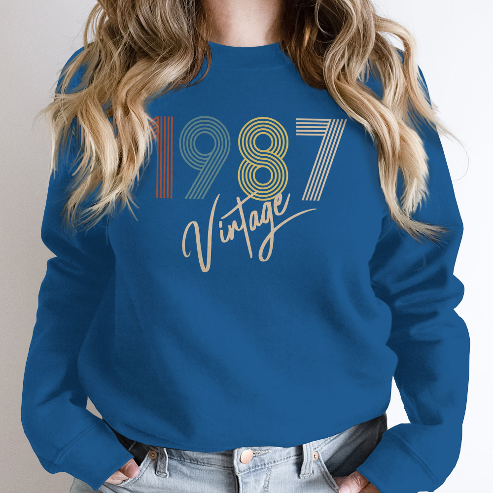 Limited Vintage 1987 Birthday Sweatshirt Limited Vintage 1987 Birthday Sweatshirt