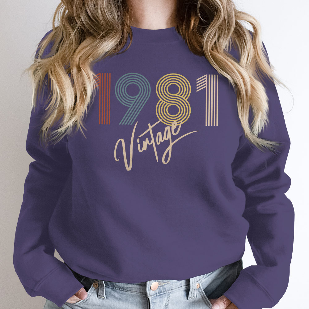 Limited Vintage 1981 Birthday Sweatshirt