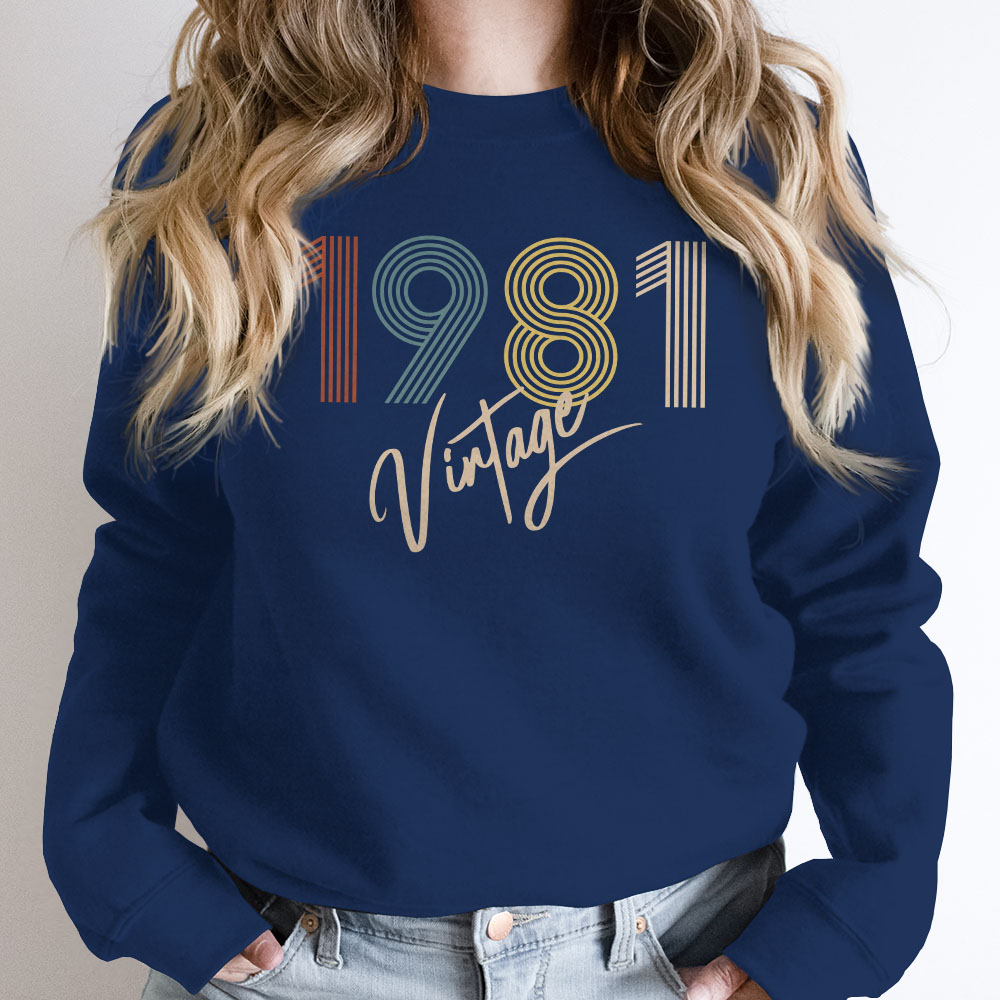 Limited Vintage 1981 Birthday Sweatshirt