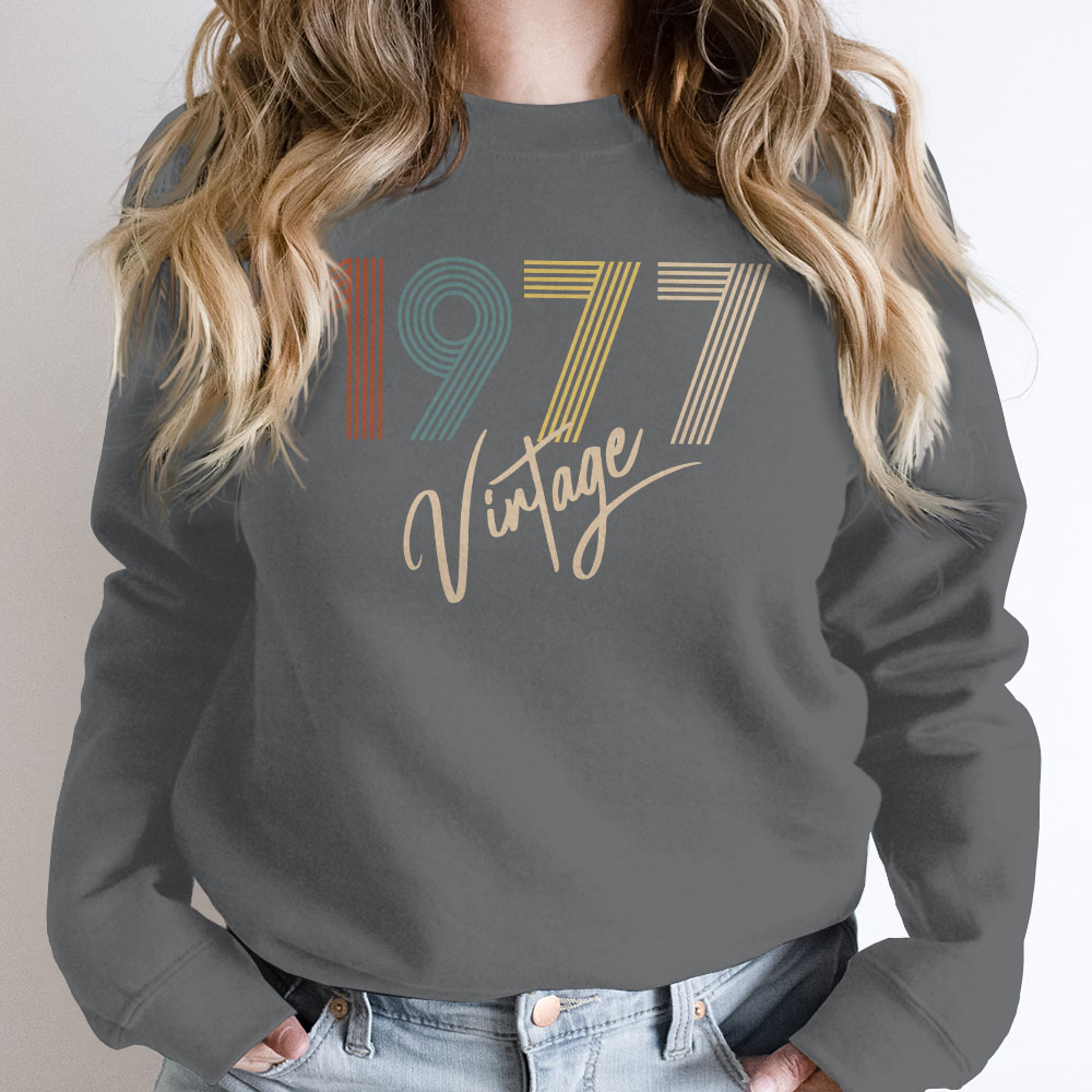 Limited Vintage 1977 Birthday Sweatshirt