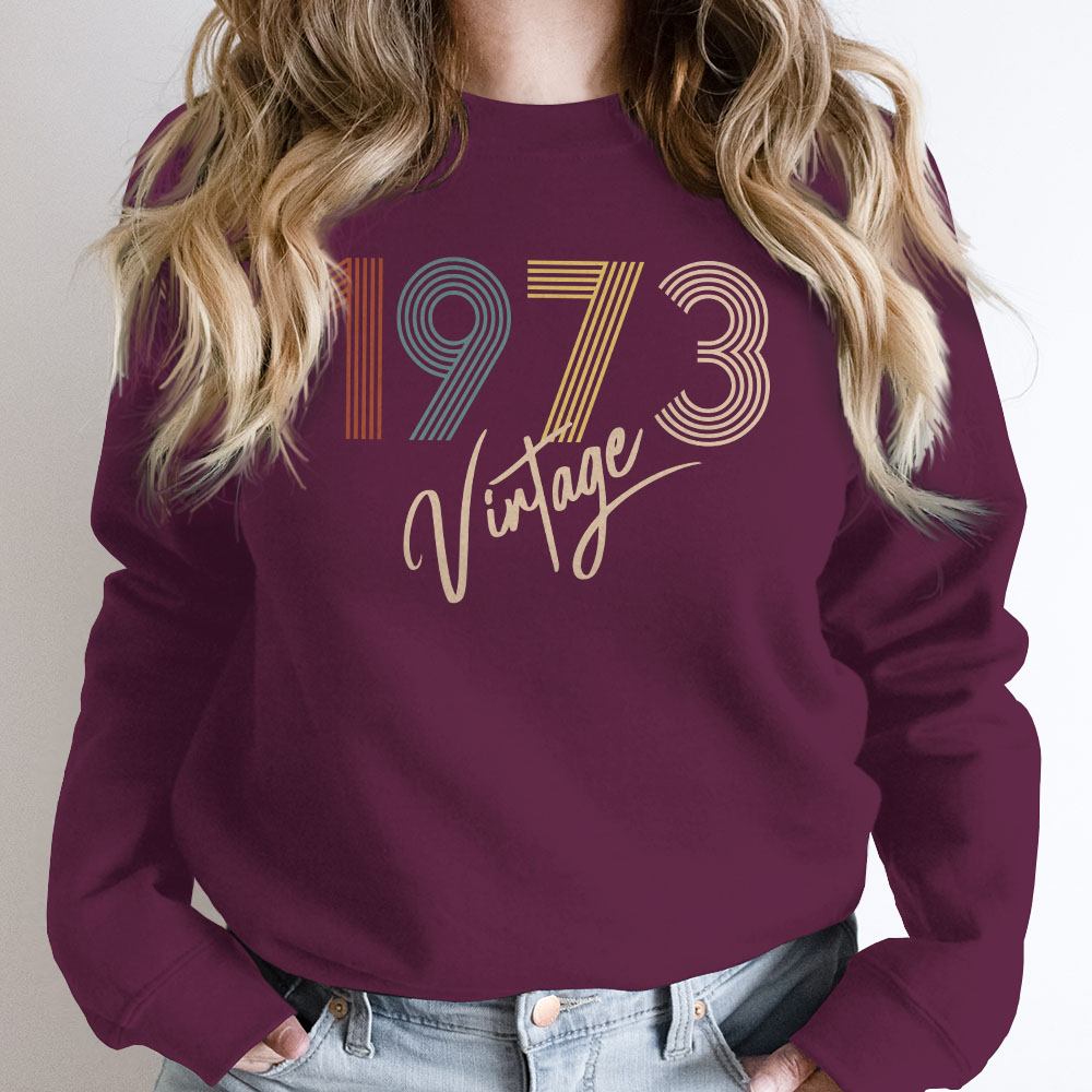 Limited Vintage 1973 Birthday Sweatshirt
