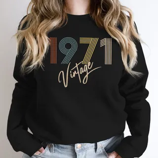 Limited Vintage 1971 Birthday Sweatshirt