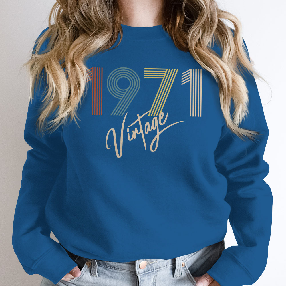 Limited Vintage 1971 Birthday Sweatshirt