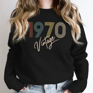 Limited Vintage 1970 Birthday Sweatshirt